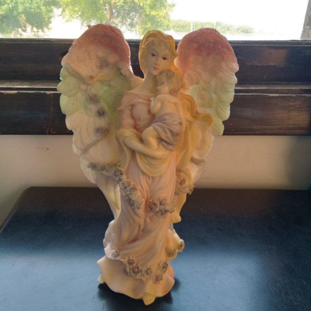 COPY - Rainbow Angel Baby and Dove